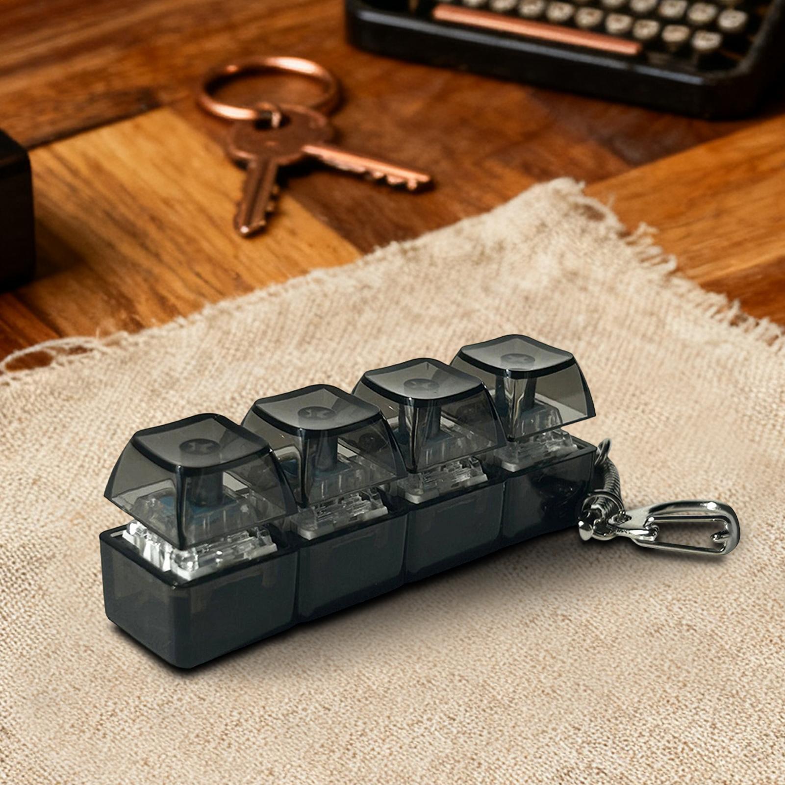 Mechanical Switch Tester - Brinquedos anti-stress Fidget Keyboard, chaveiro relaxante