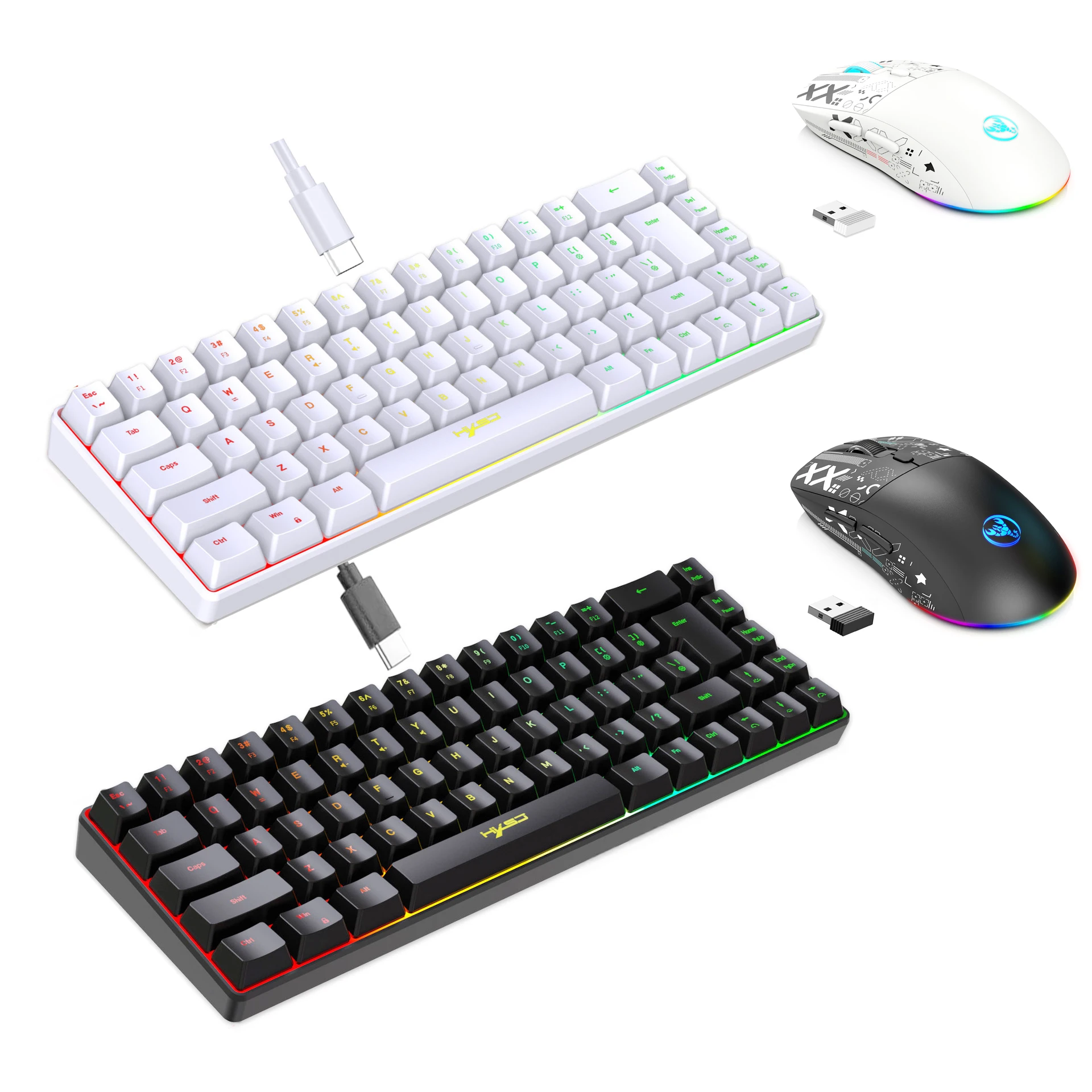 Gaming Keyboard And Mouse Combo Wireless - Kit Teclado e Mouse Gamer com