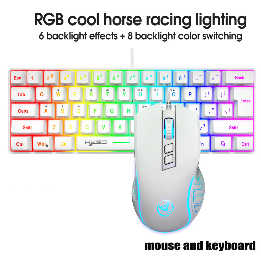 Gaming Keyboard And Mouse Wireless - Kit Gamer de Teclado e Mouse,