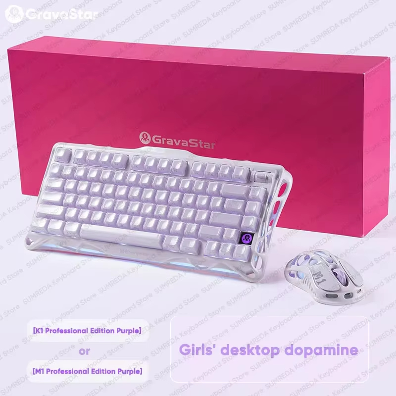 Gaming Keyboard Bluetooth - Mouse Sem Fio GravaStar M1 M2