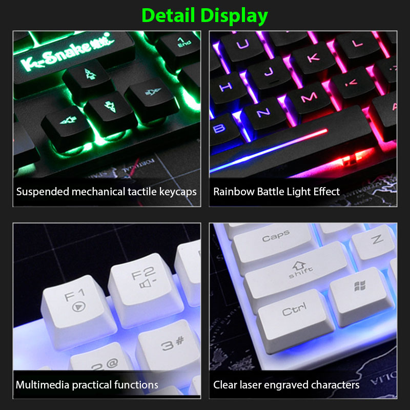 Conjunto de teclado e mouse KM - Gaming Keyboard And Mouse Wireless avaliação e preço
