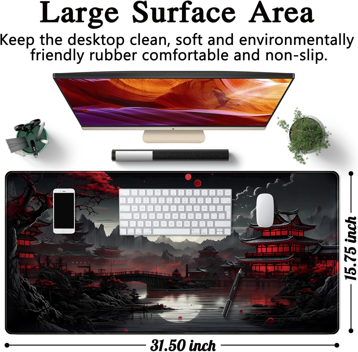 Tapete de mesa japonês riversi - Gaming Keyboard Mouse avaliação e preço