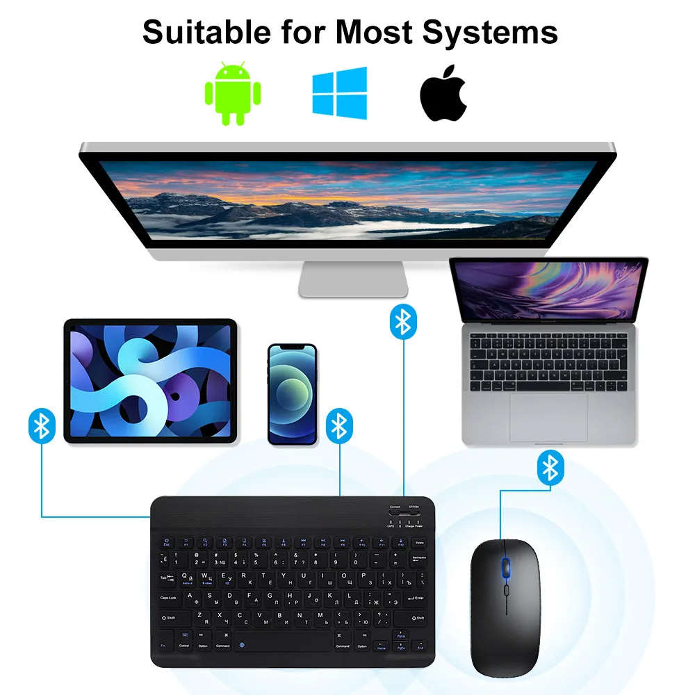 Novo 2025 bluetooth teclado se - Gaming Keyboard And Mouse Wireless avaliação e preço