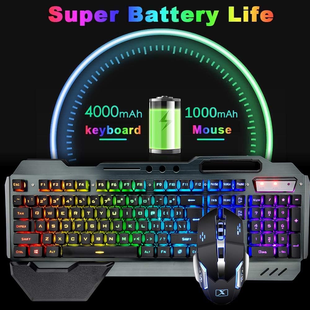 Combinação de teclado e mouse  - Gaming Keyboard And Mouse Wireless avaliação e preço
