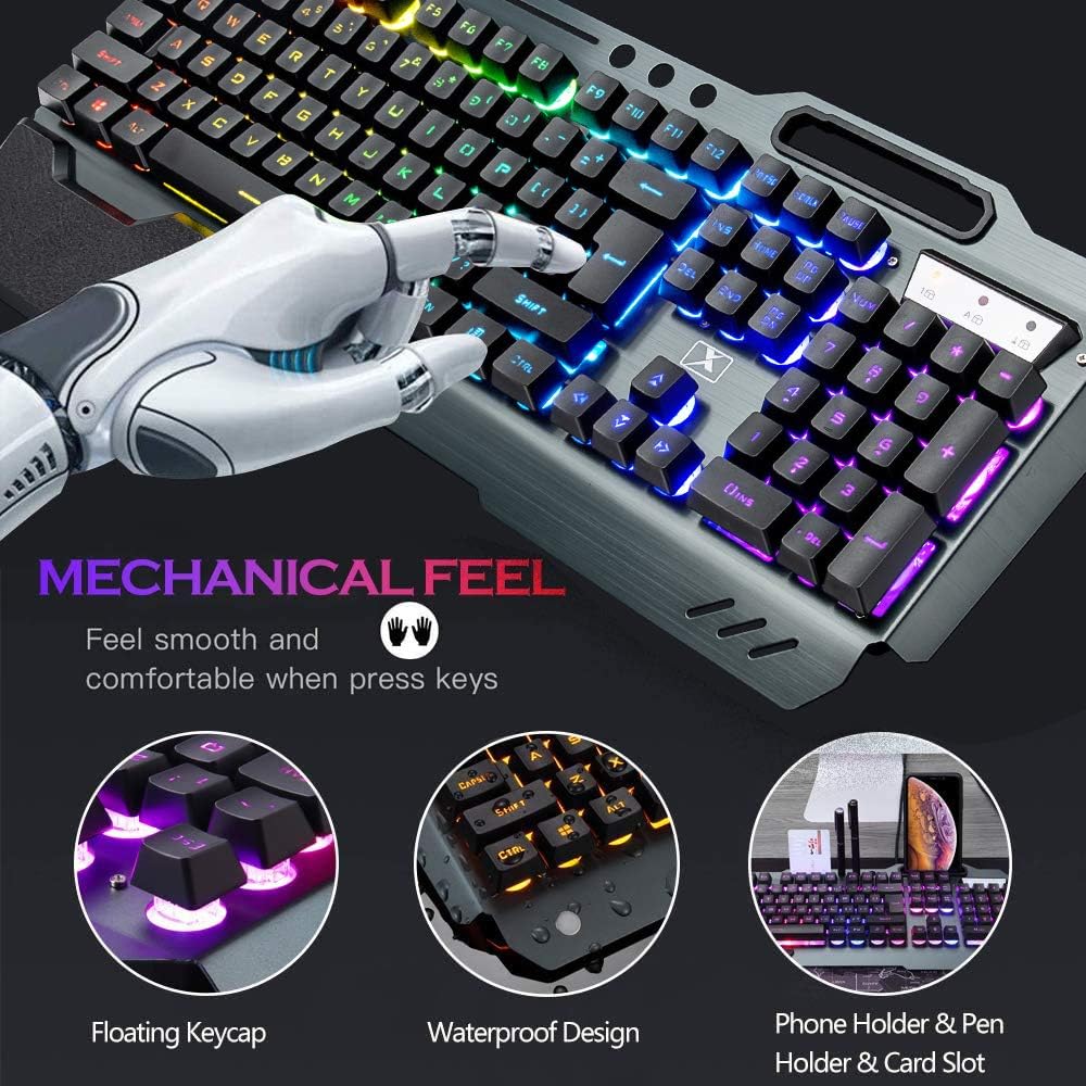 Combinação de teclado e mouse  - Gaming Keyboard And Mouse Wireless avaliação e preço