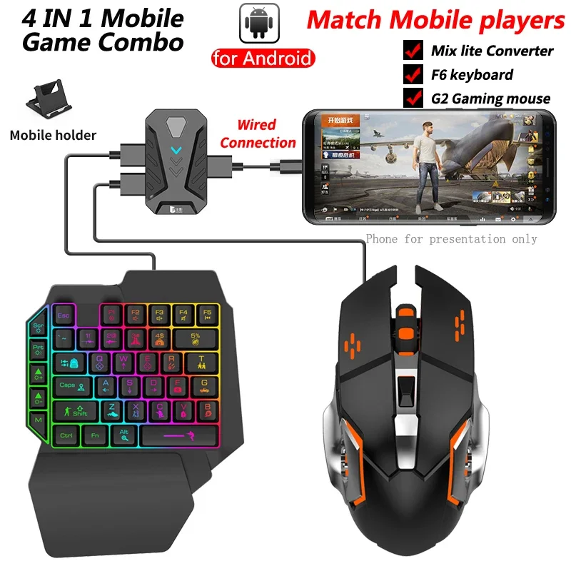 Gamepad Mixlite em estoque par - Gaming Keyboard And Mouse Converter For Mobile avaliação e preço