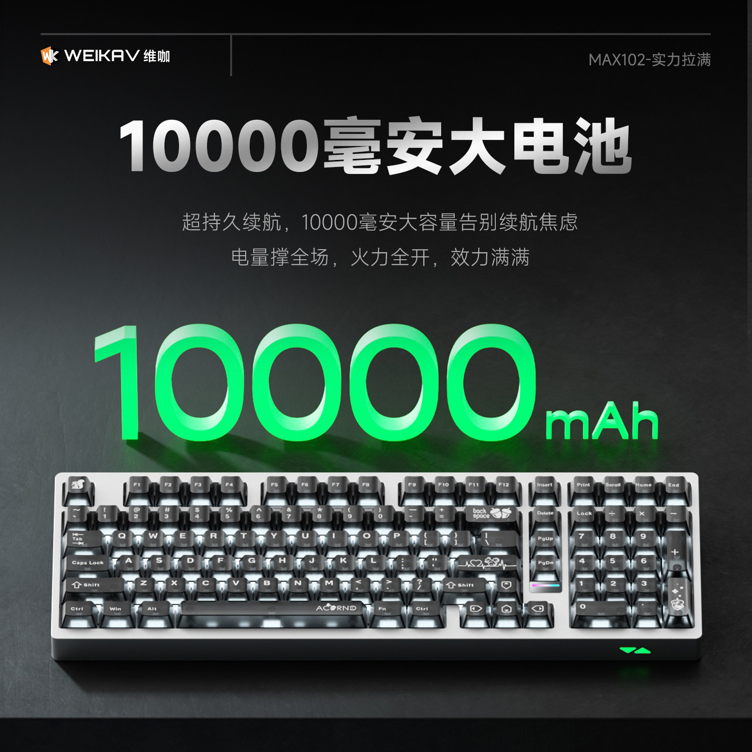 Teclado Mecânico Sem Fio Weika - Gaming Keyboard Bluetooth avaliação e preço