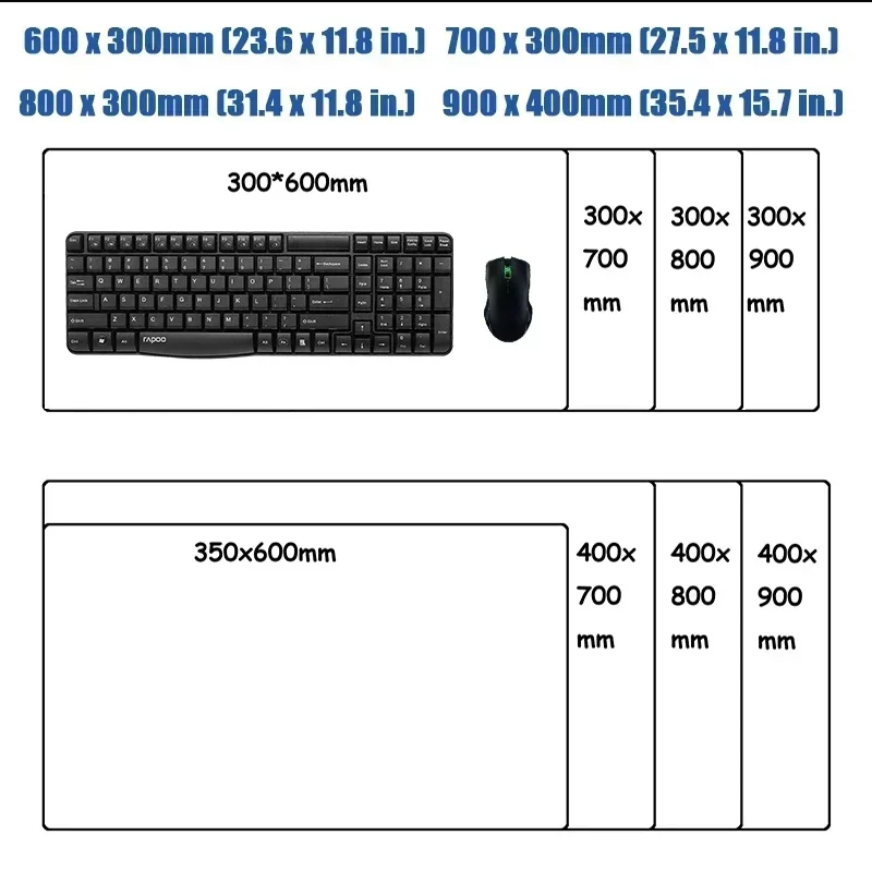 Mouse Pad XXL DIY Anime Mairui - Gaming Keyboard Mouse avaliação e preço