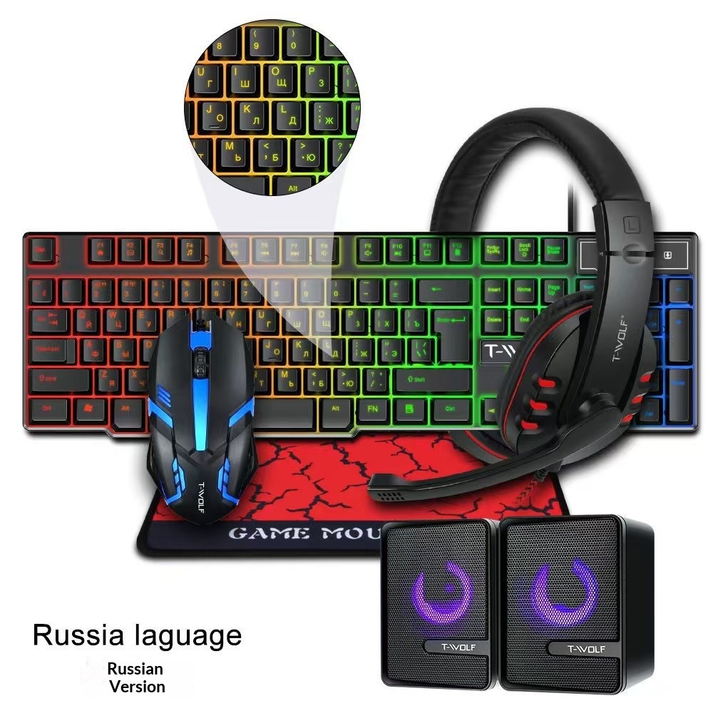 Combo Gamer 4 em 1 com Layout  - Gaming Keyboard Mouse And Headset Combo avaliação e preço