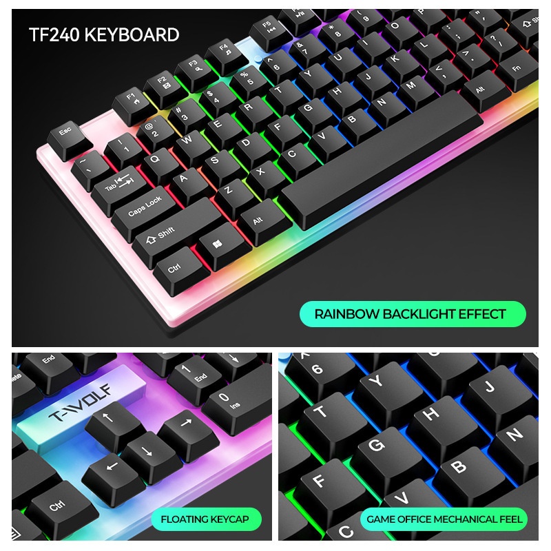 Combo de jogos espanhol 4 em 1 - Gaming Keyboard Mouse And Headset Combo avaliação e preço