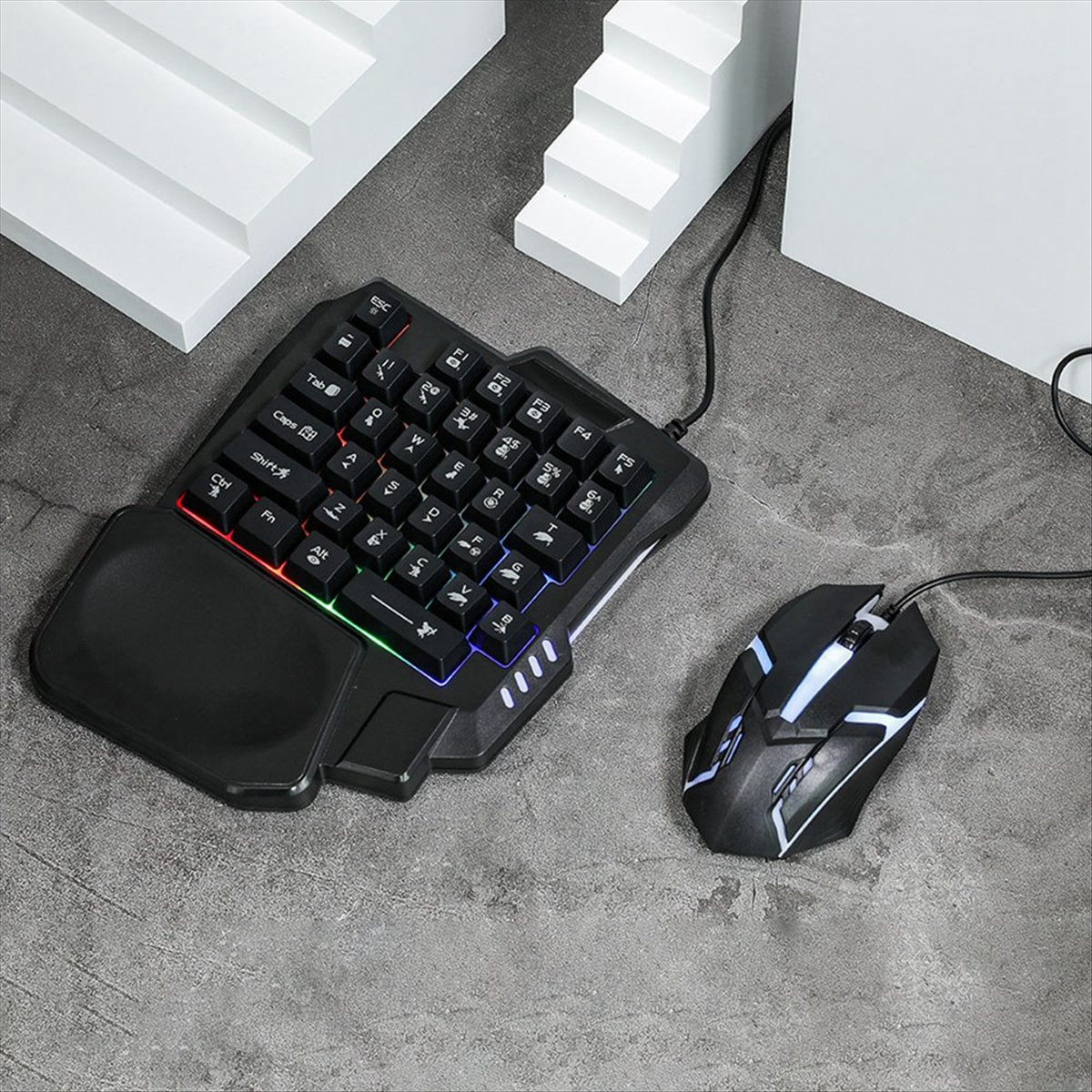 ★ ▲   Teclado Gamer Ergonômico - Gaming Keyboard And Mouse Converter For Mobile avaliação e preço