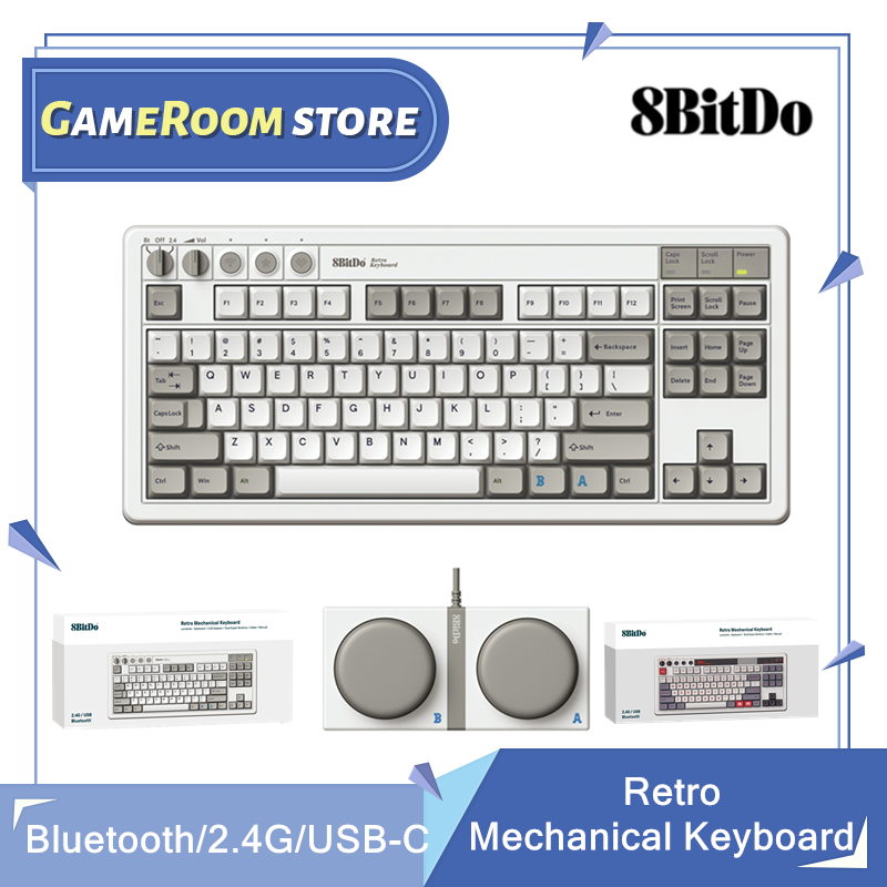 Teclado mecânico retrô 8Bitdo, - Gaming Keyboard Bluetooth avaliação e preço