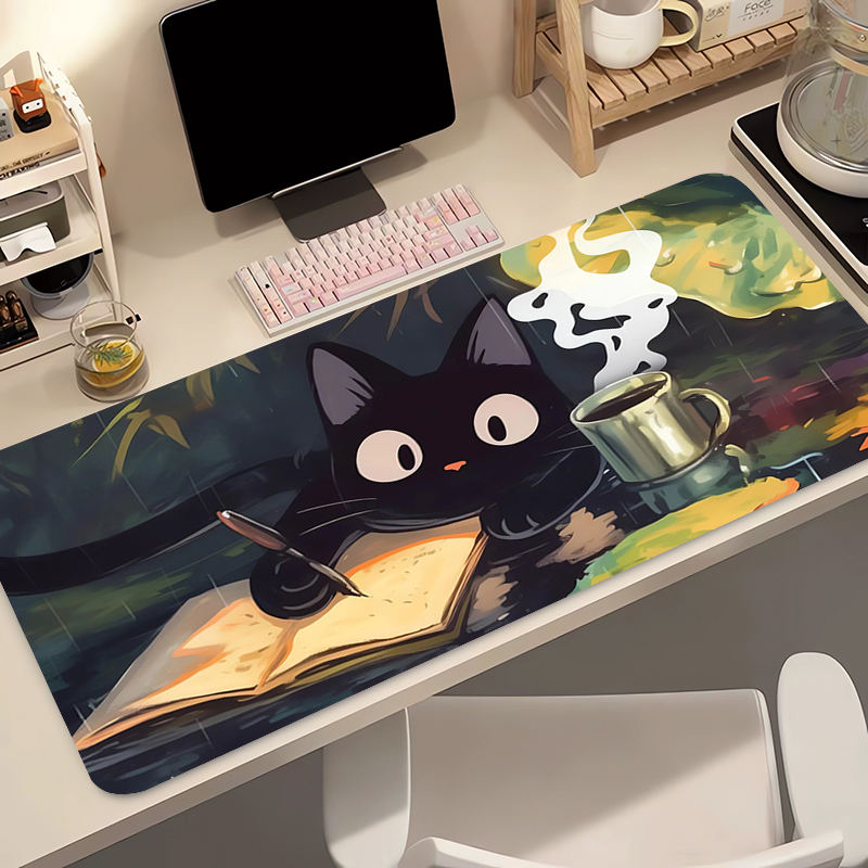 Kawaii gato preto silicone mac - Gaming Keyboard Mouse avaliação e preço