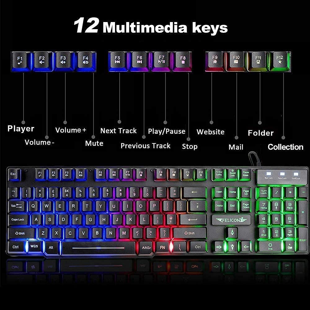 MAMBASNAKE X ZIYOULANG T11 Lay - Gaming Keyboard Mouse And Headset Combo avaliação e preço