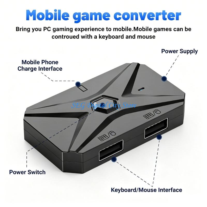 Adaptador mouse e teclado para - Gaming Keyboard And Mouse Converter For Mobile avaliação e preço